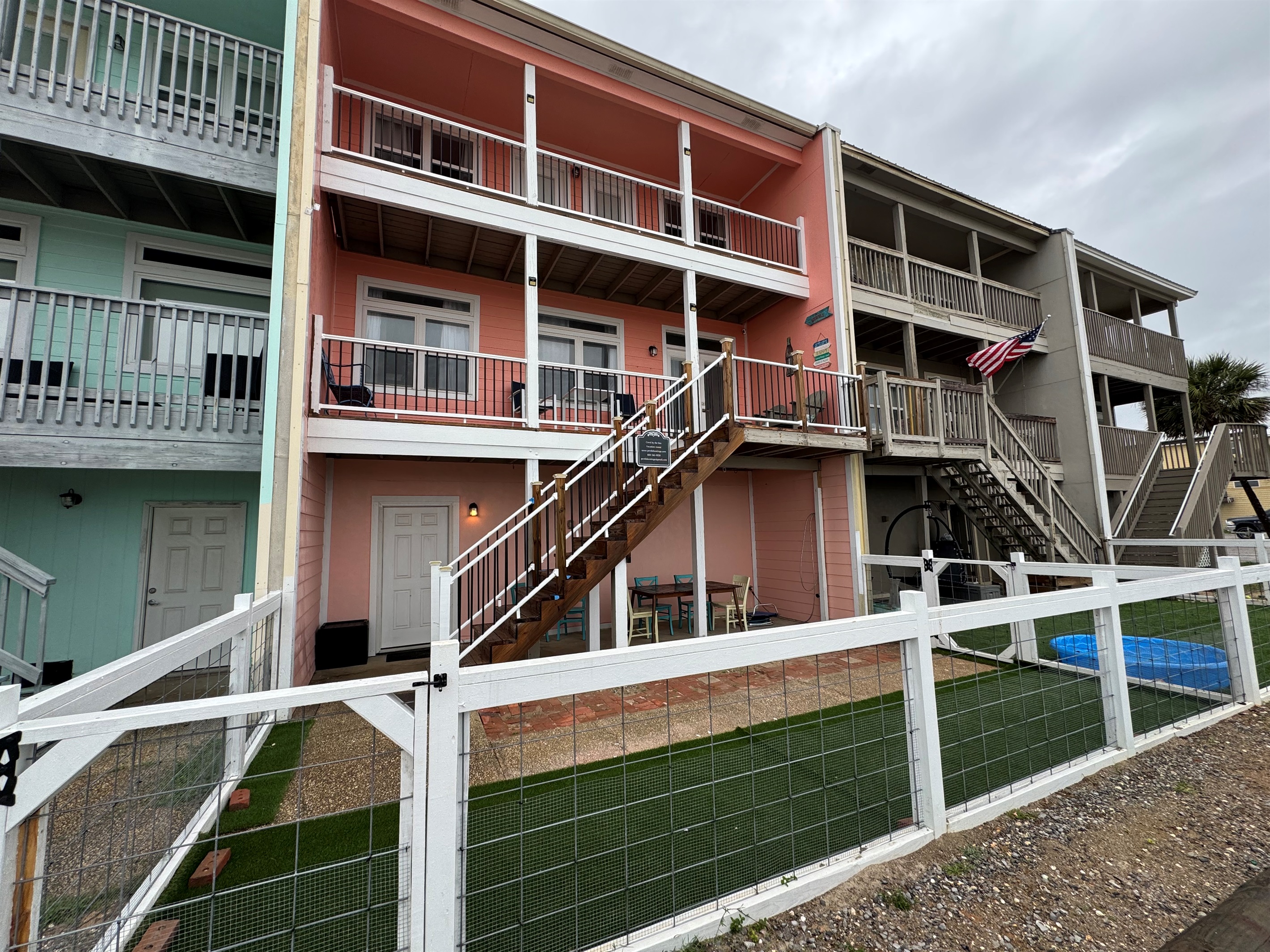 Private fenced in area