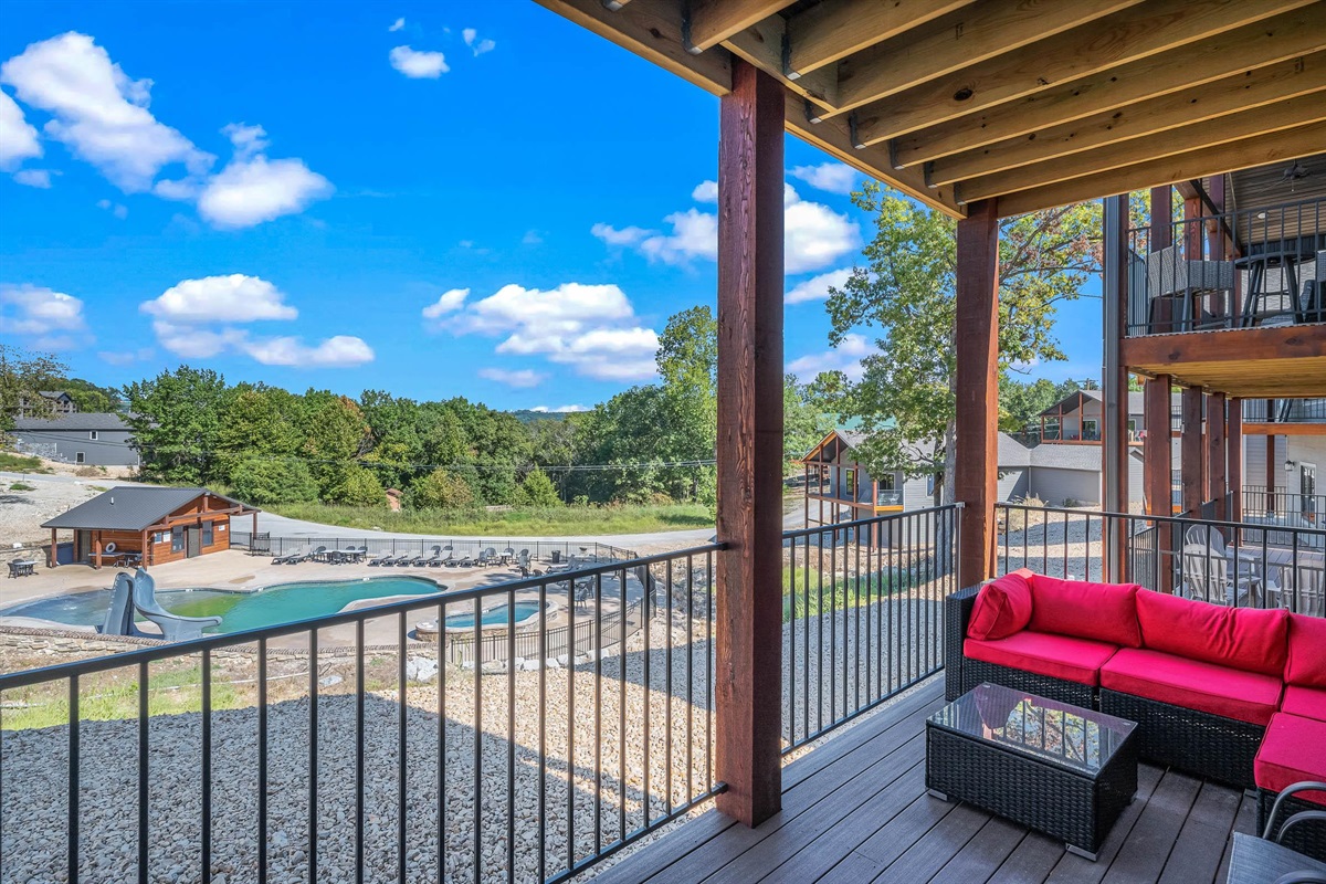 Close to the pool and views