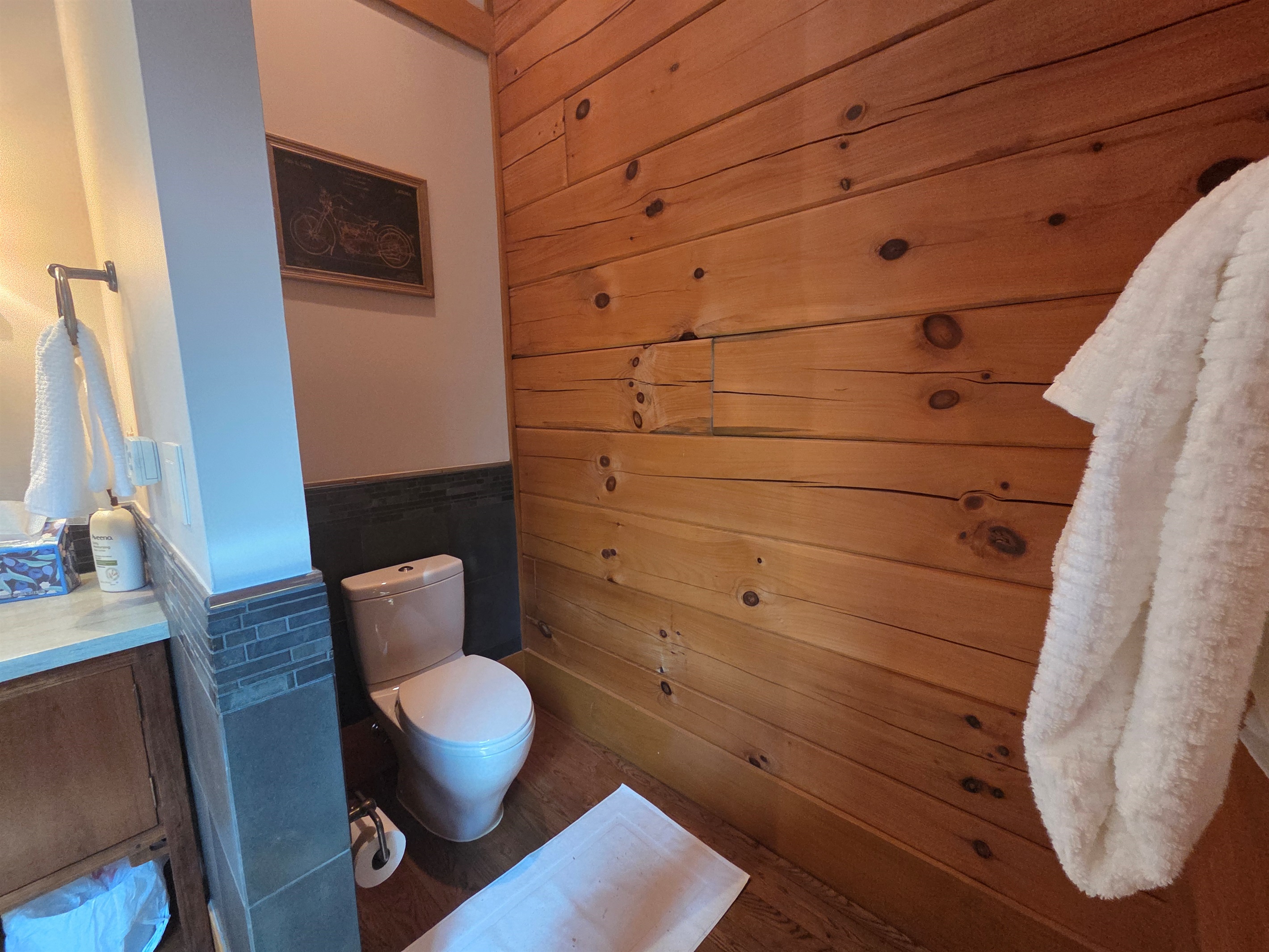 Enjoy a spa-like experience with a large walk-in shower located in the third bedroom’s bathroom.
