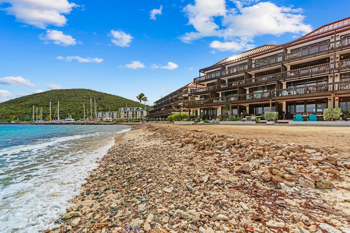 Breathtaking beachfront right outside your door