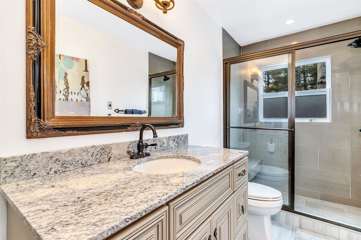 Second Bathroom - Shower - downstairs