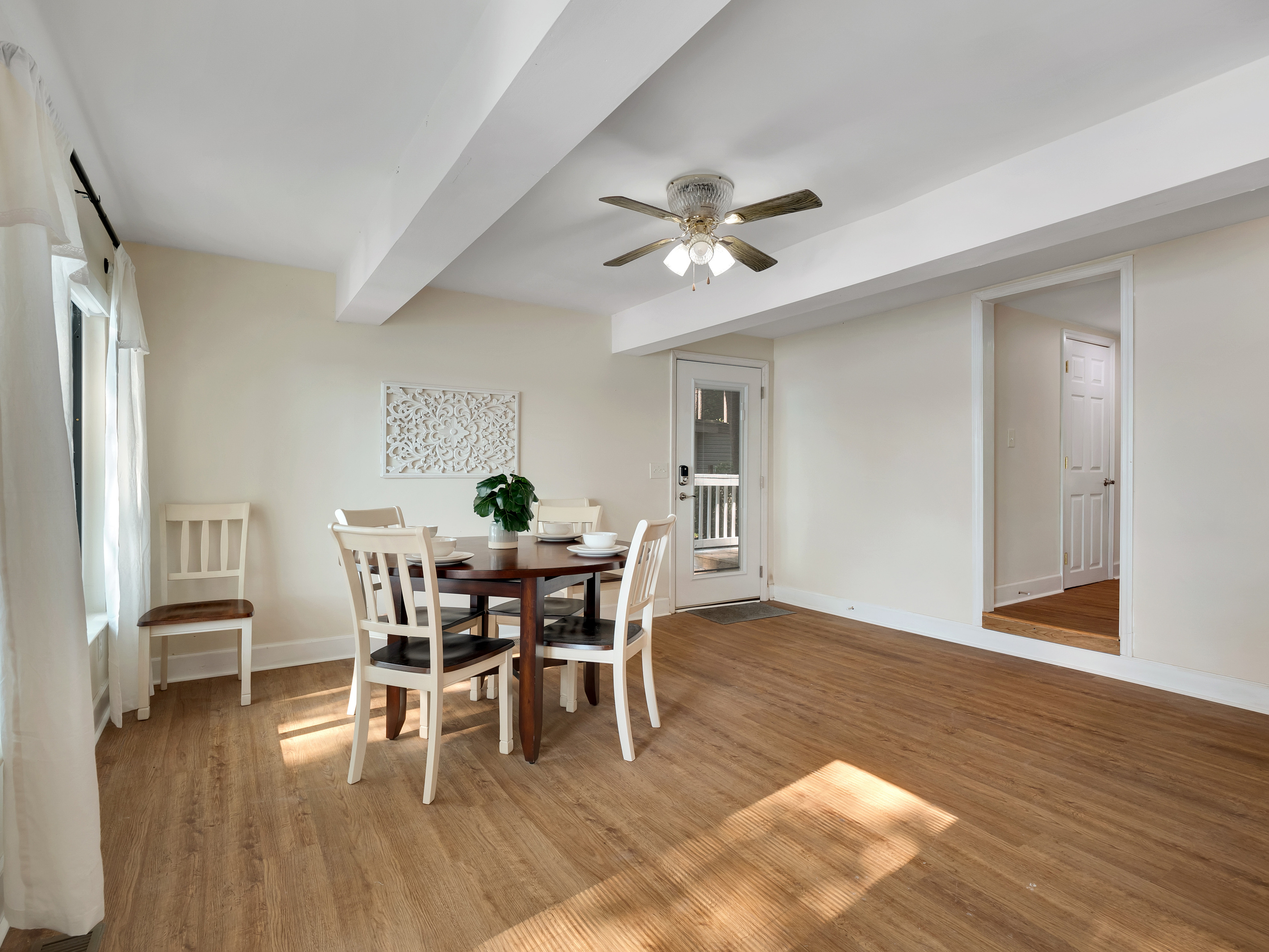 Lower portion dining area, access to lower portion patio