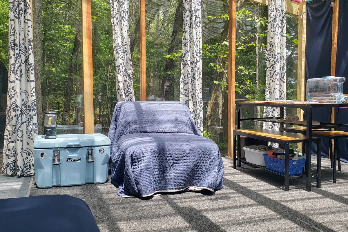 Yes, time will just melt away! Block ice is available for the cooler.