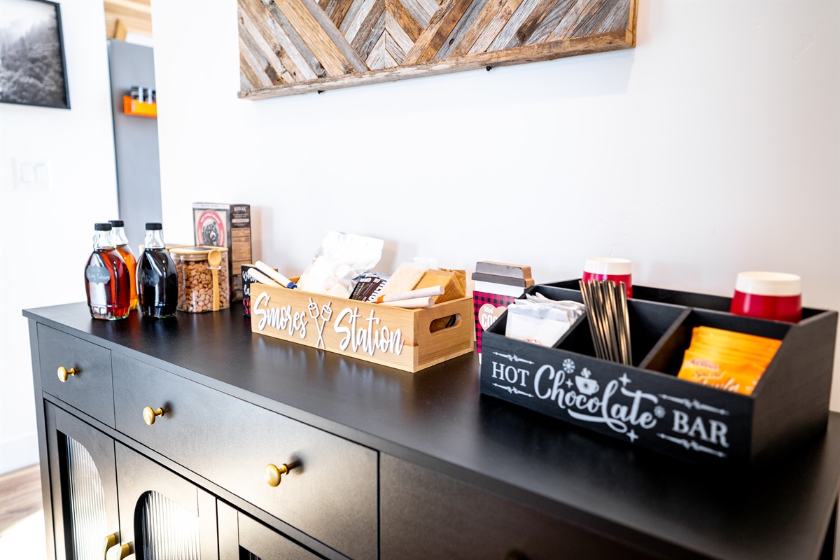 Black Buffet Storing Extra Cookware