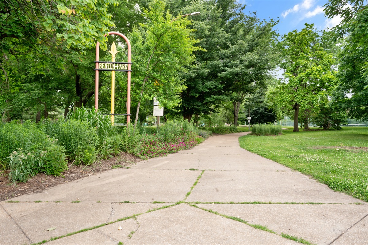 Take a short walk to beautiful Benton Park, one of St. Louis' most beloved historic parks.