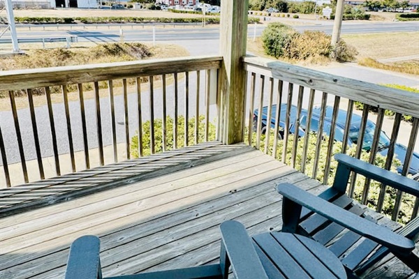 Private deck off the King bedroom—perfect for morning coffee.