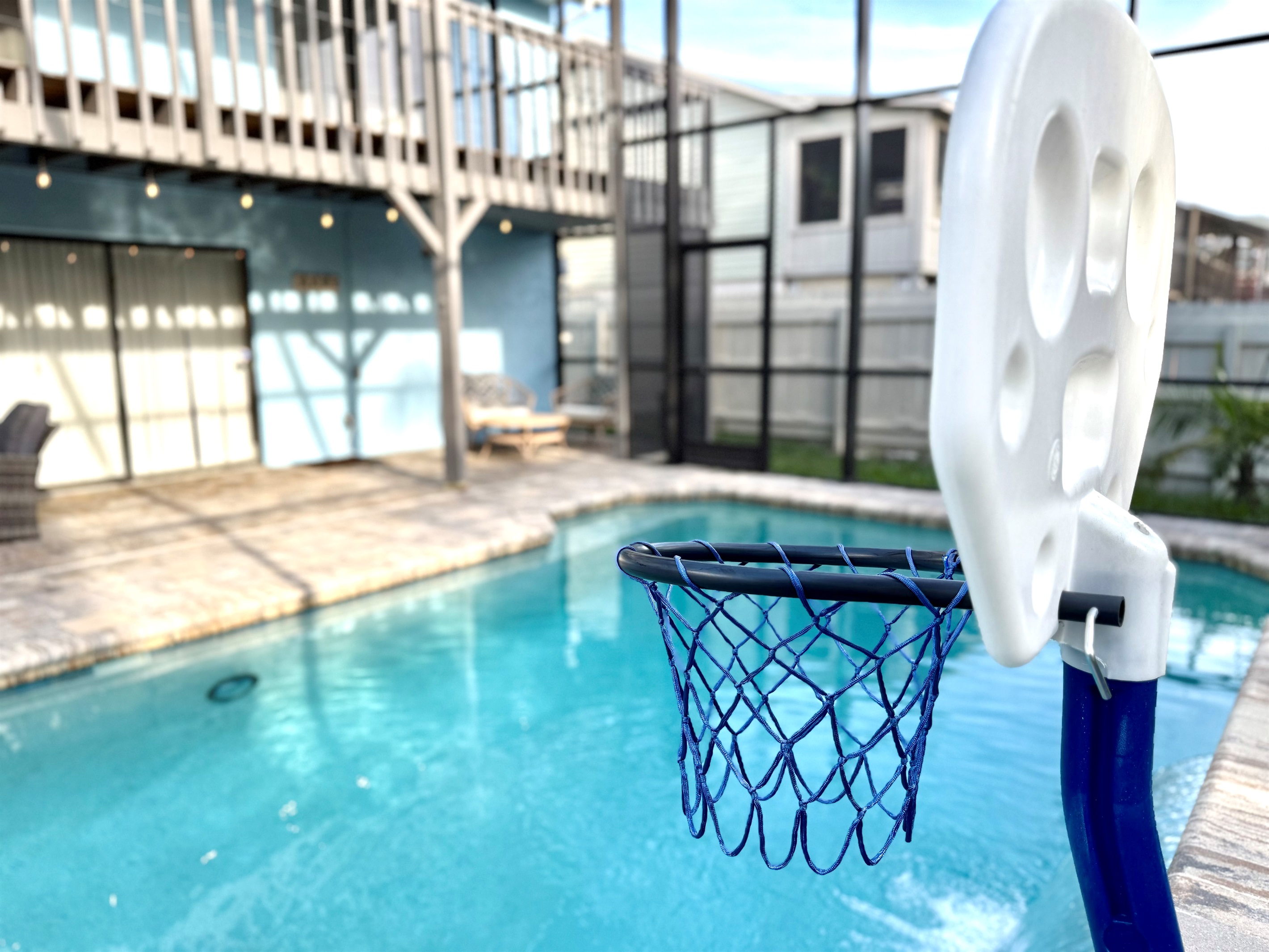 A pool basketball hoop adds an extra layer of entertainment for kids and adults alike—whether you're aiming for a slam dunk or just splashing around.