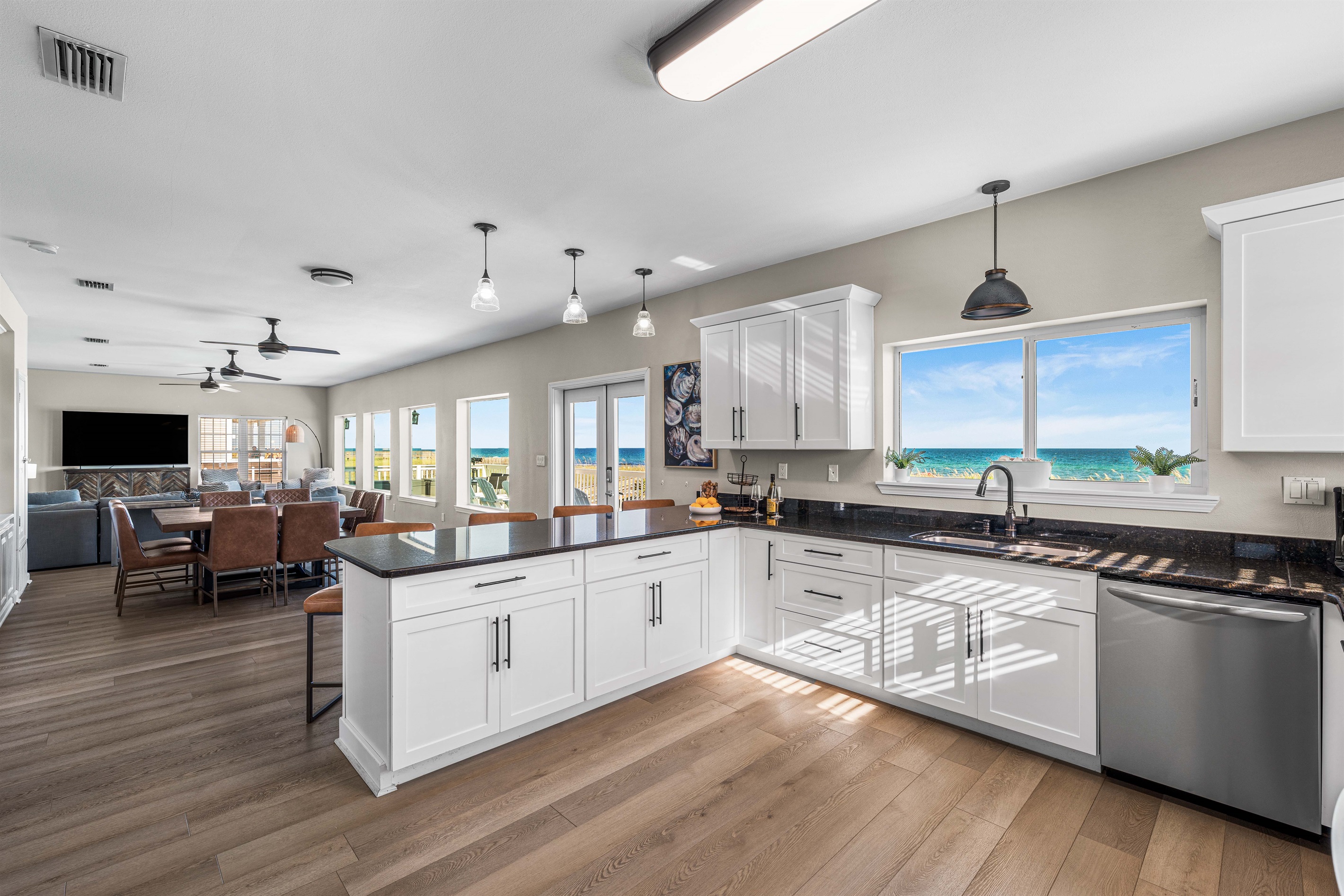 Kitchen w/ Gulf Views