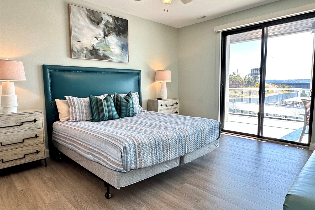Primary King Bedroom facing the Lake