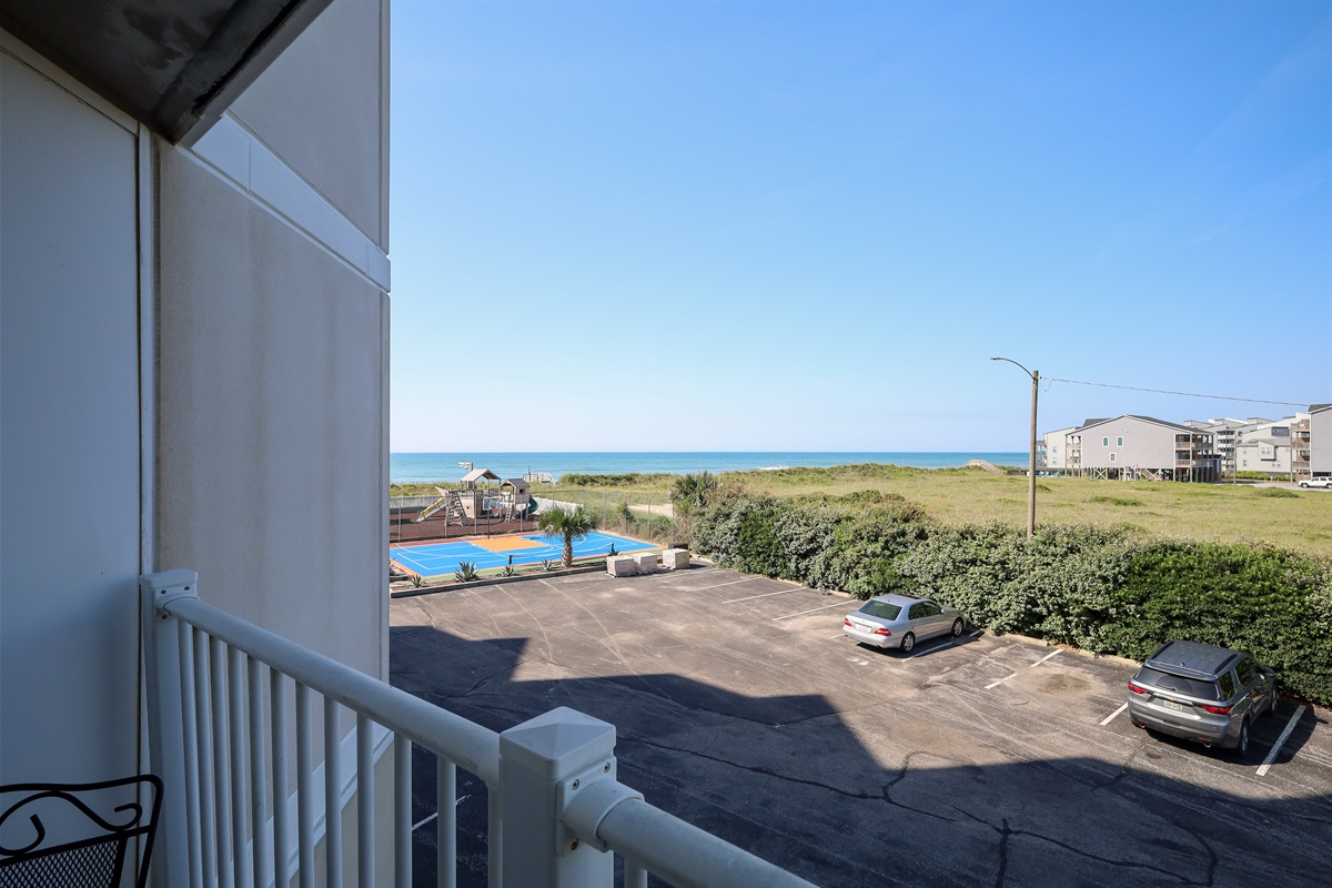 Basketball court and ocean views right outside your balcony!