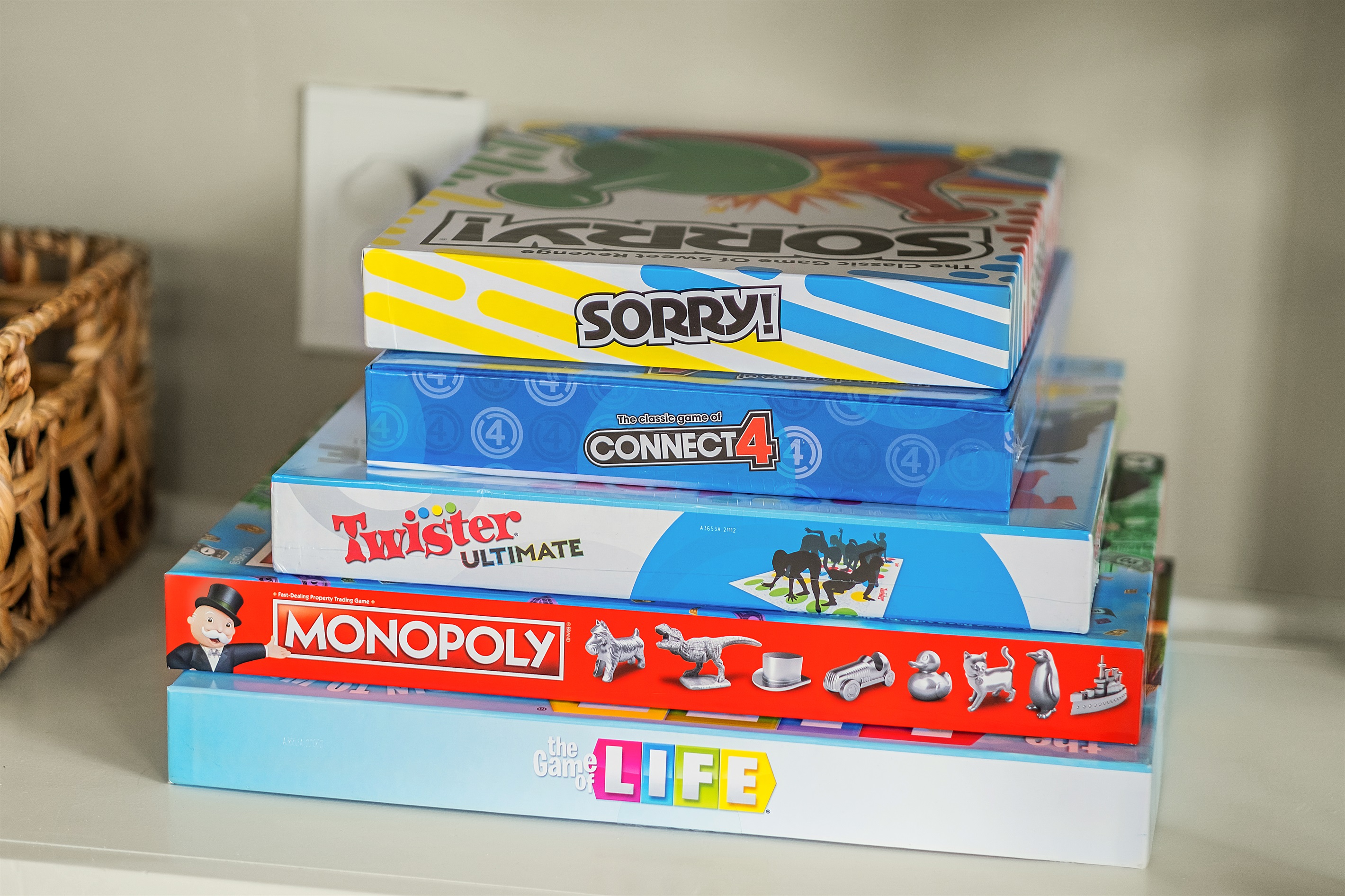 Board games and puzzles for the whole family are available for you to enjoy cozy afternoons at Bayside Bliss.