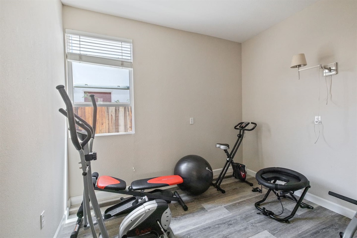 Gym Room what is some exercise equipment.