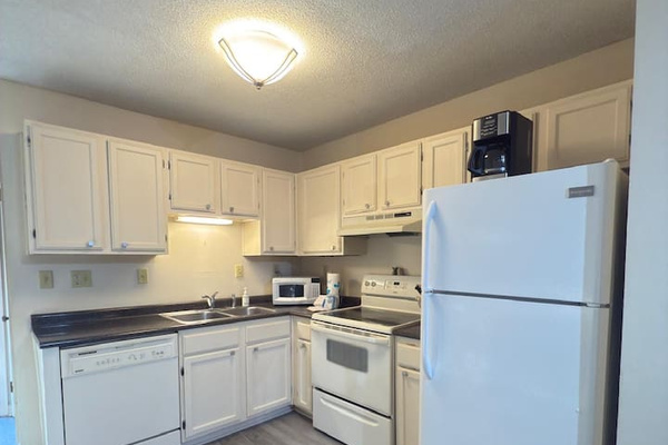 Kitchen with full-size appliances