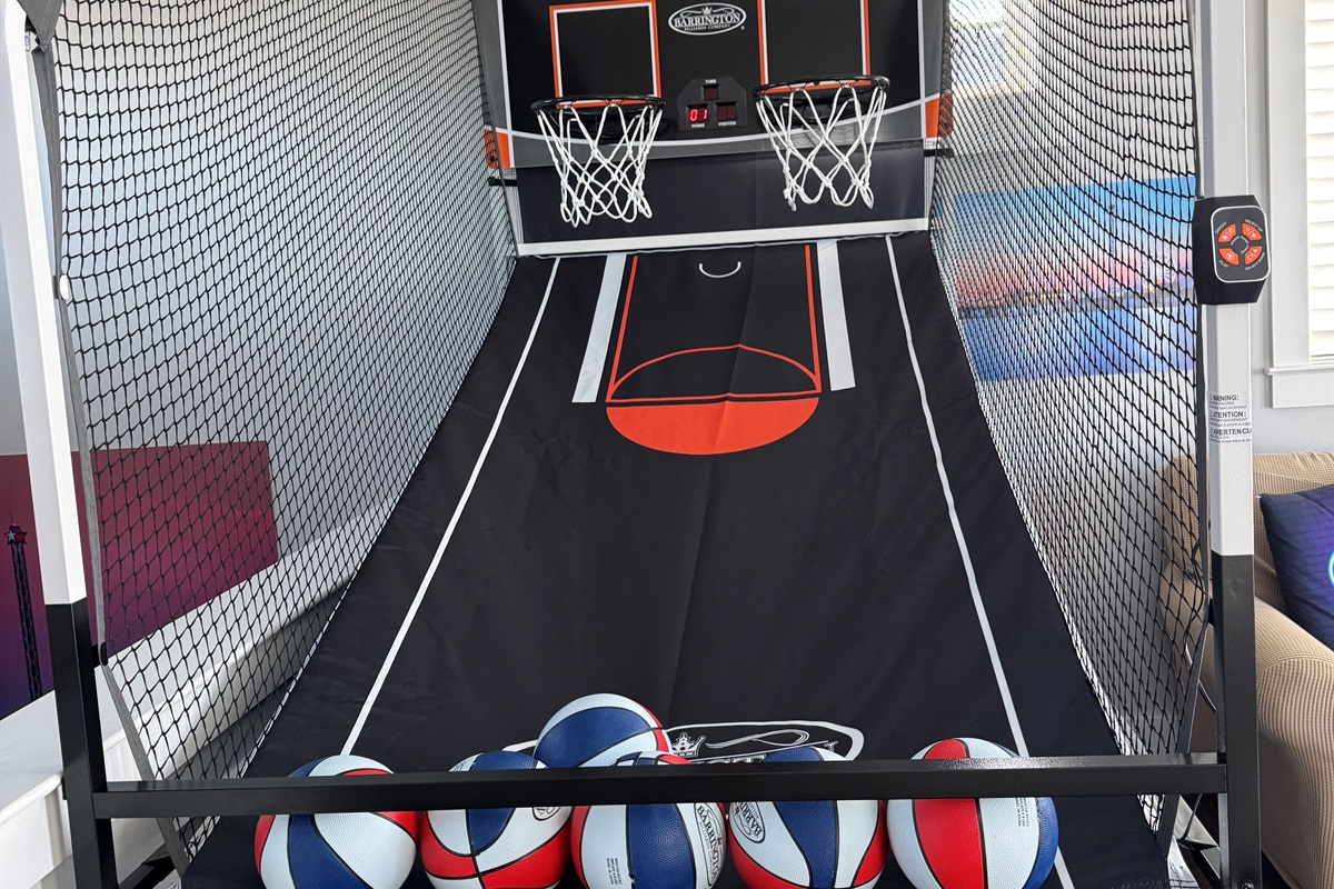 Basketball game vibe at home!