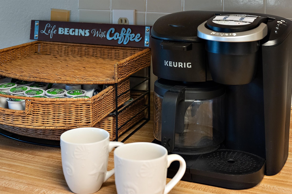 With the duo Keurig making a single cup or a full pot of coffee an easy task