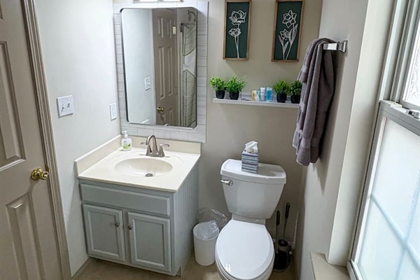 Master Bathroom with shower and vanity