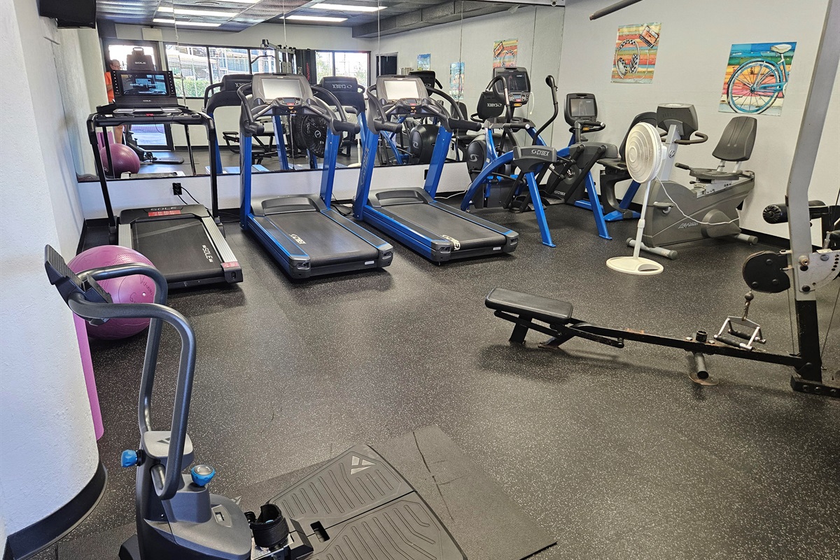 If you must work out while traveling - you won't have to go far