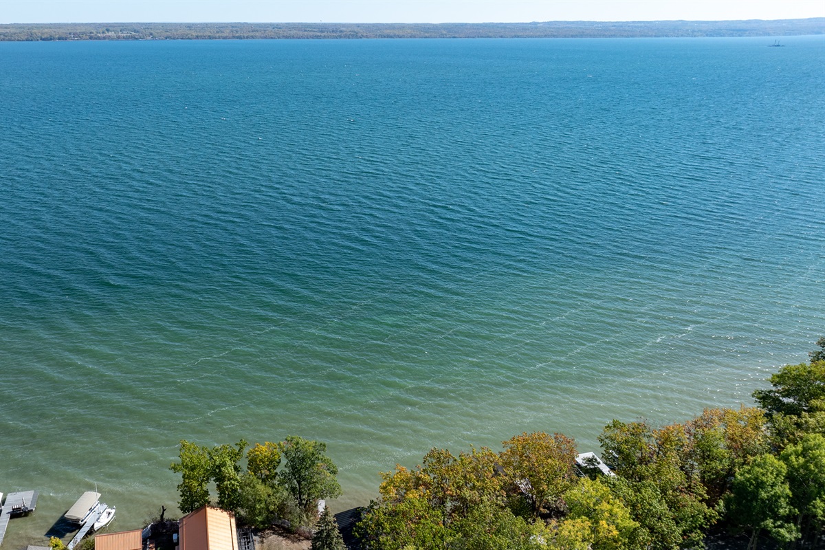 Expansive open-water view of the Finger Lakes—tranquility at its best
