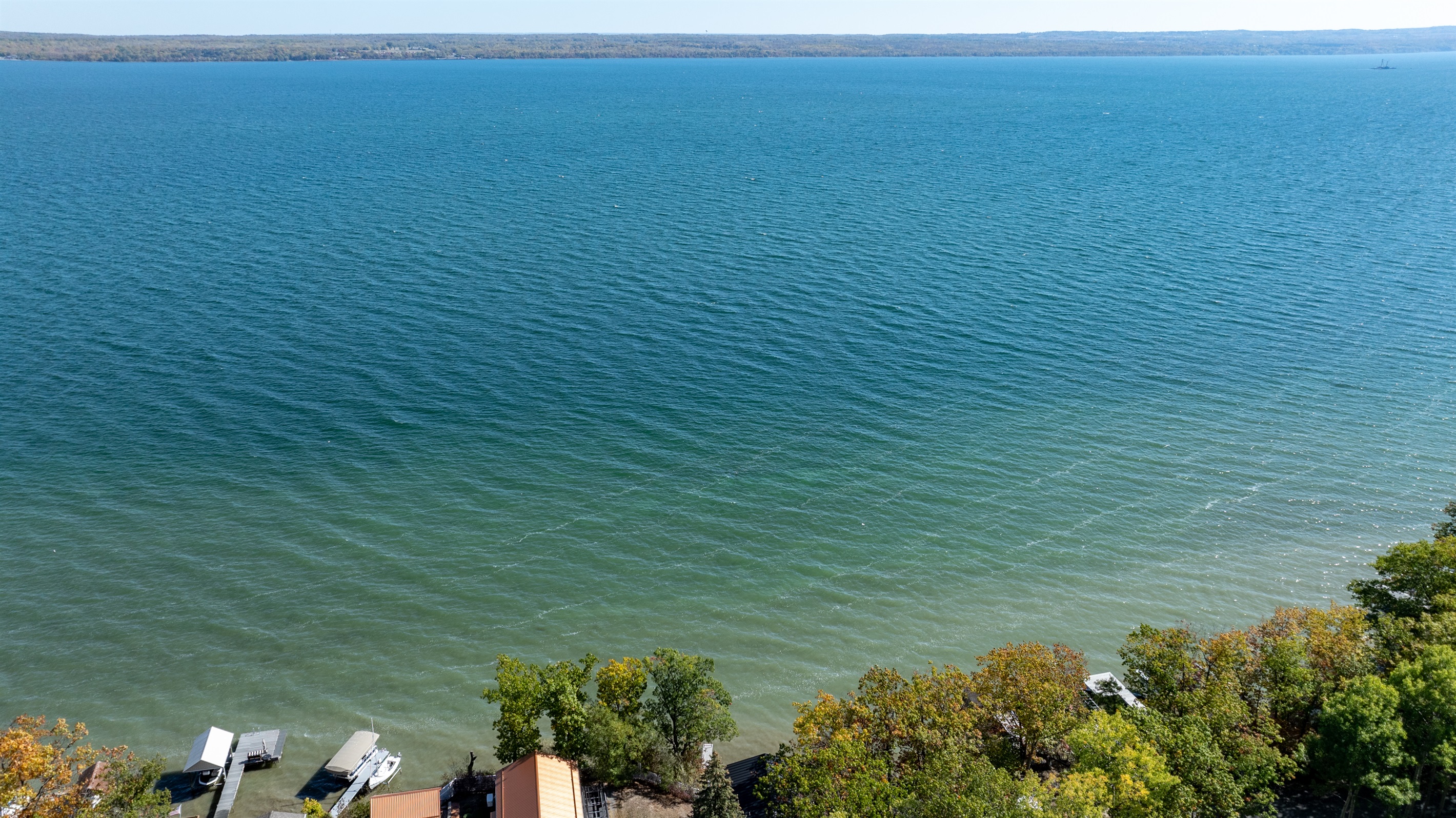 Expansive open-water view of the Finger Lakes—tranquility at its best
