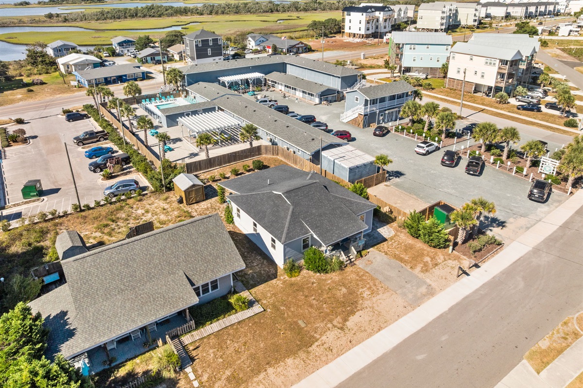 Aerial of Safe Haven Cottage