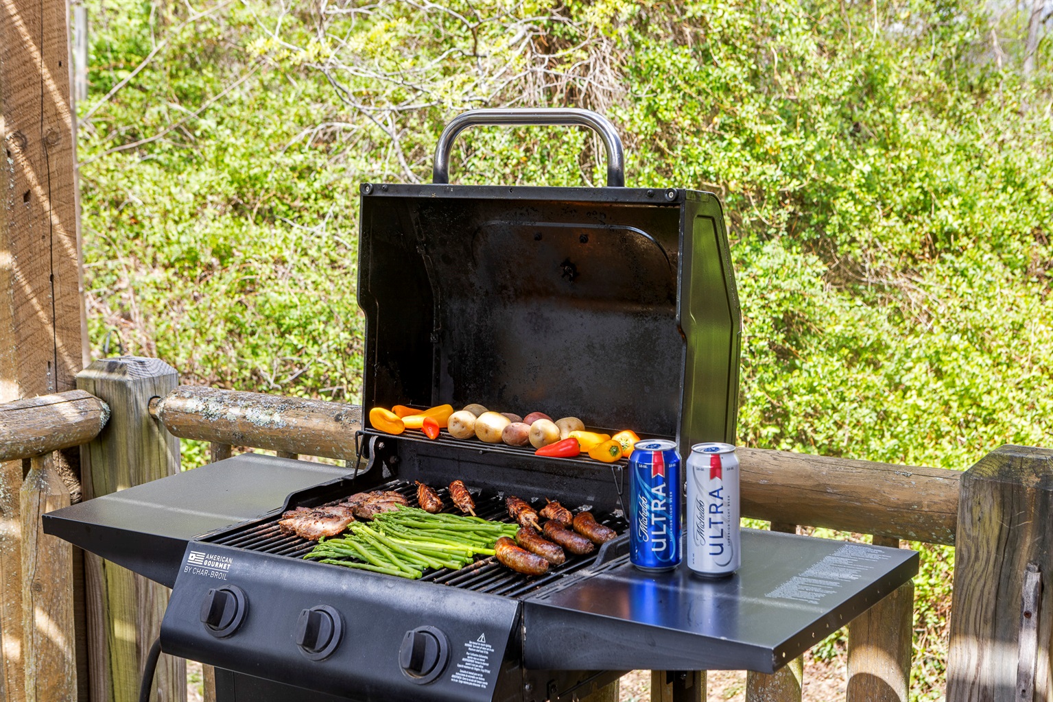 Grill Deck: Sizzle up your favorite meals surrounded by nature’s beauty! Perfect for gatherings!