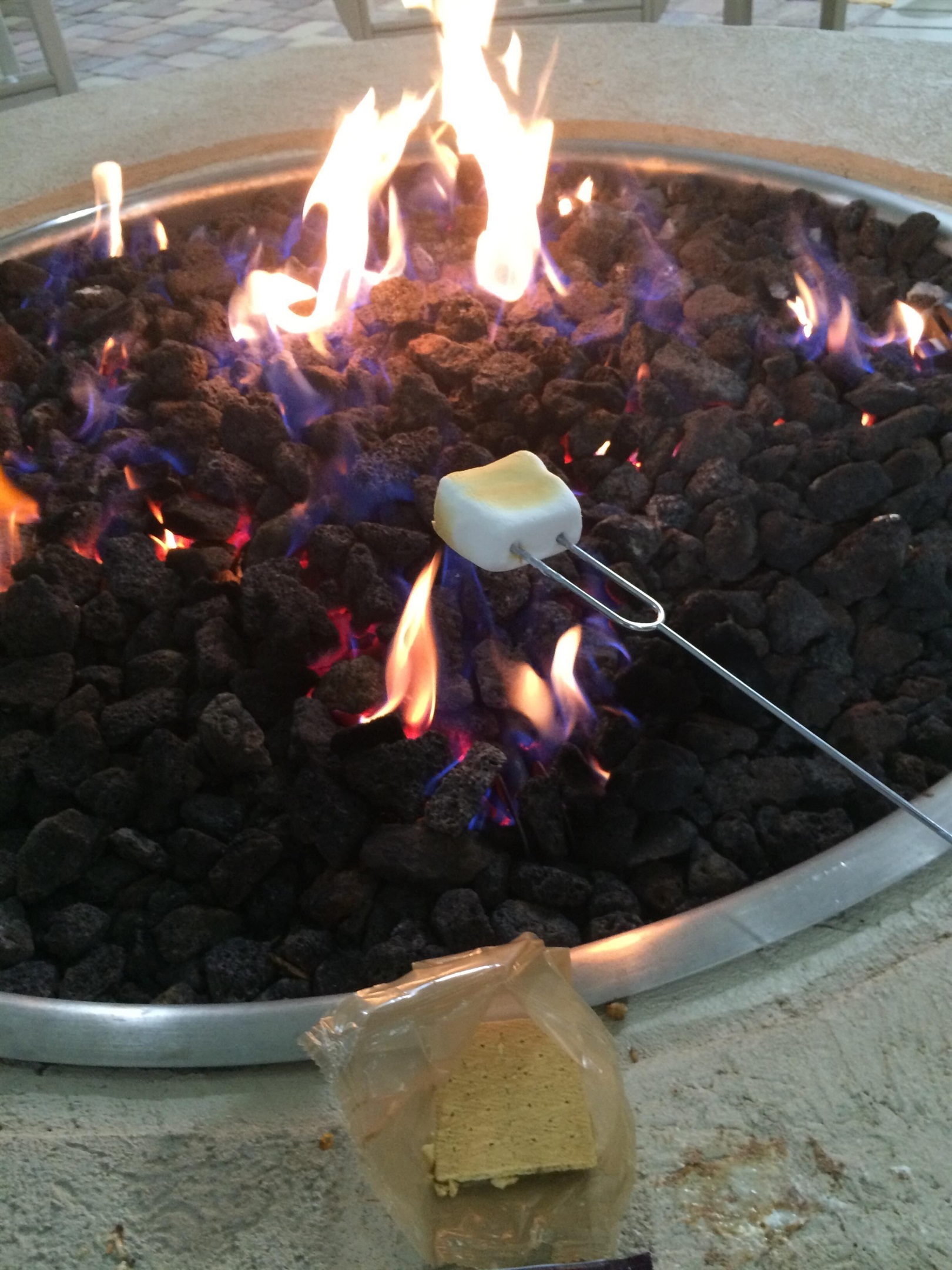 S'more Time at the South Tower Fire Pit