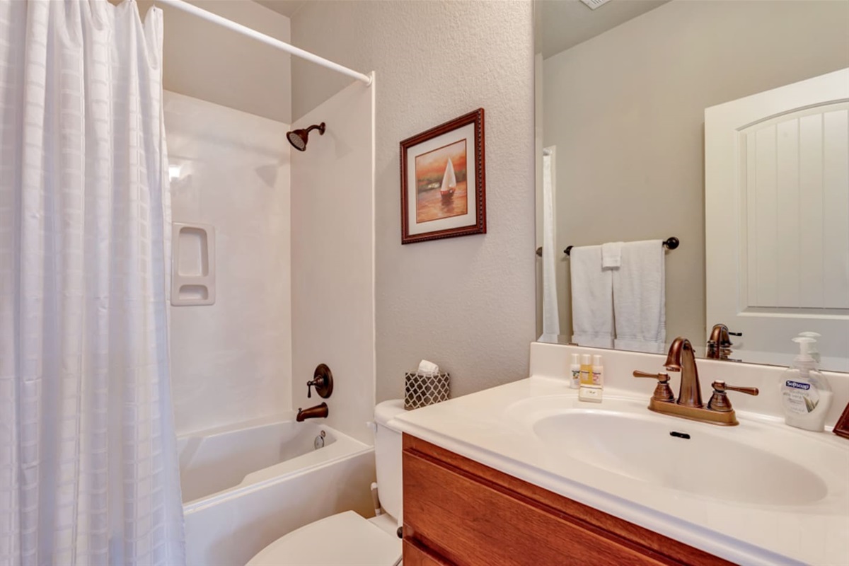 Upstairs Guest Bathroom in Hallway