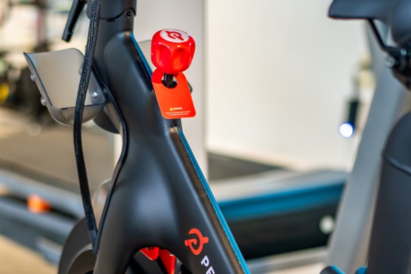 Peloton bike available for guests who want to keep up their fitness routine while traveling.