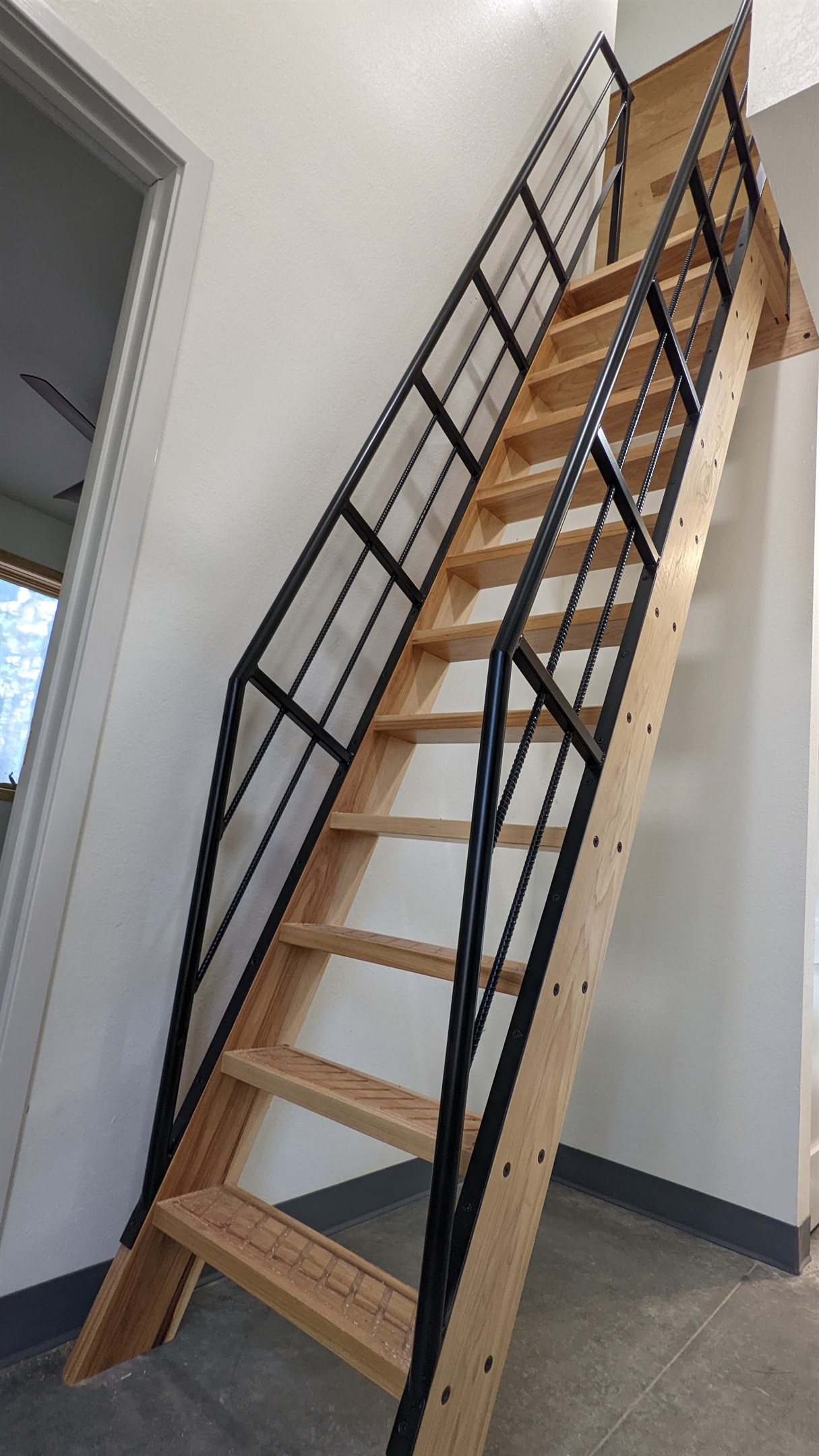 ships ladder to 2nd floor loft