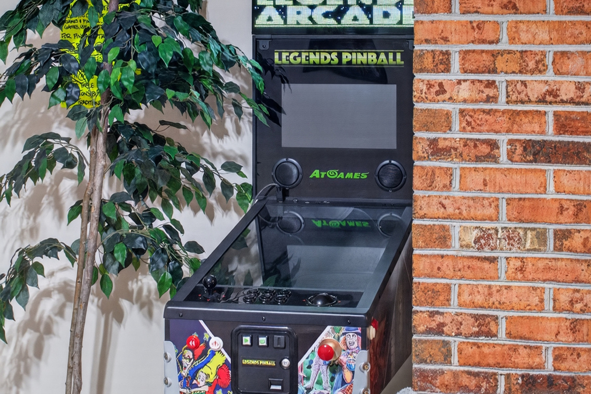 Game Room: Unleash your inner champion with thrilling pinball action and laid-back vibes!