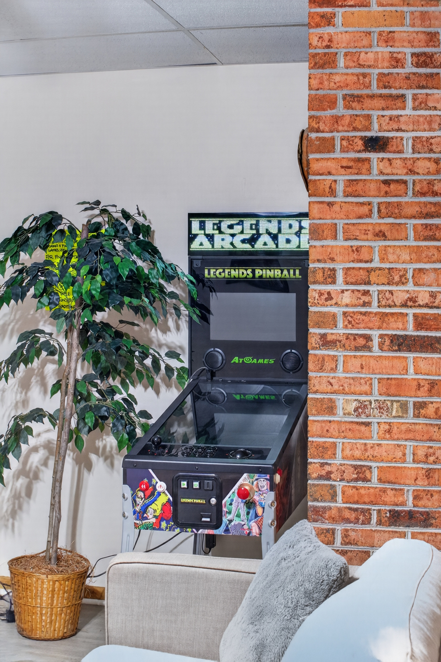 Game Room: Unleash your inner champion with thrilling pinball action and laid-back vibes!