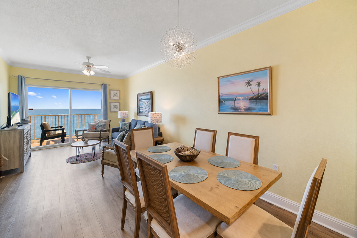 What a view from the kitchen area!