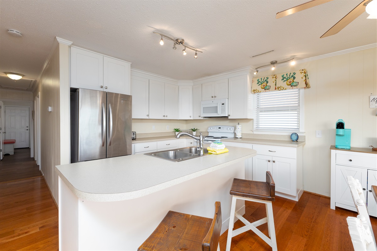 Plenty of counter space for meal prep