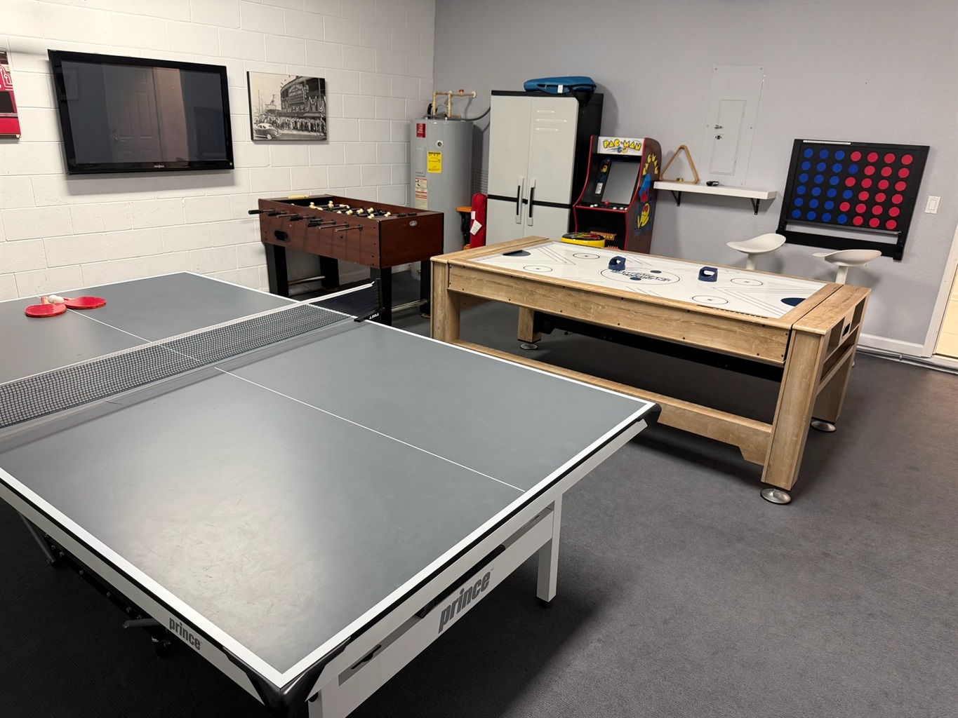 Games room with many choices