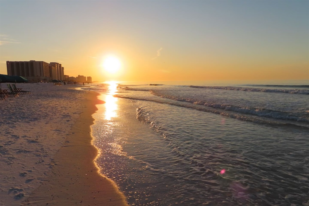 Sunrise on the beach