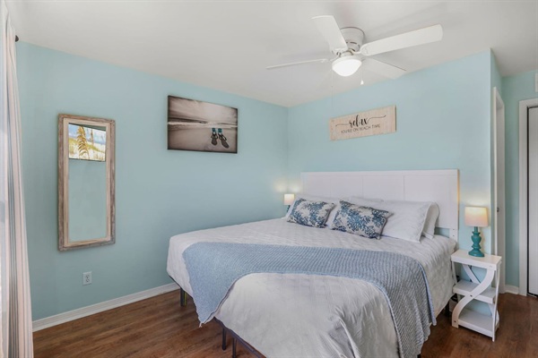 Primary bedroom king bed
