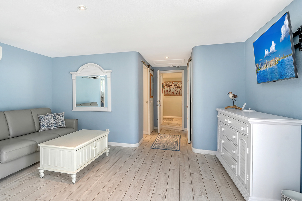 Very spacious Primary suite with Samsung smart TV’s 