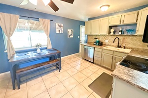 Cook Up a Storm! 🍴🔥 – Discover your inner chef in our well-stocked kitchen, featuring utensils and kitchenware. Enjoy meals with family or friends at the spacious 6-seater dining table.