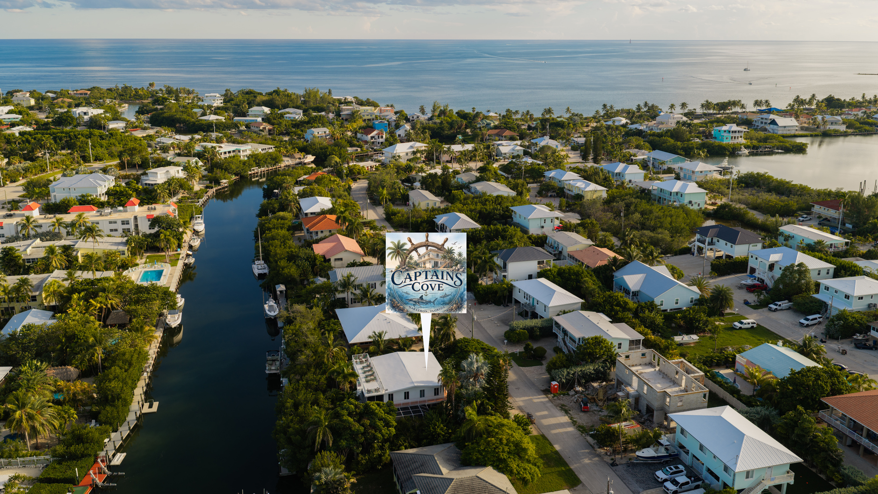 Two blocks from Sombrero beach.