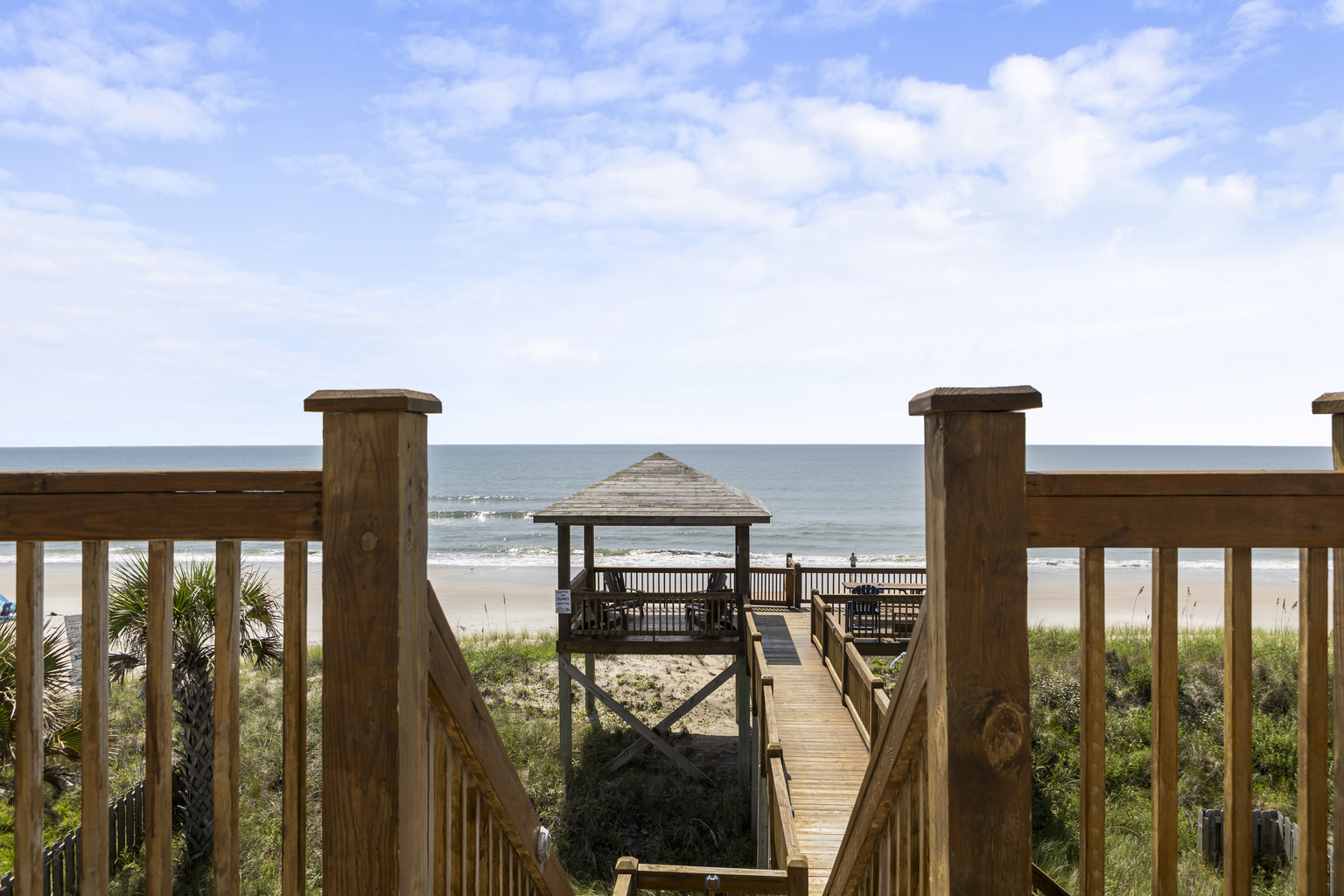Private walkway to the beach