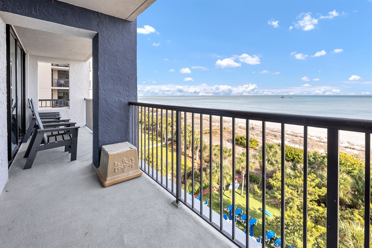 Amazing Oceanfront View from the 6th Floor Balcony!