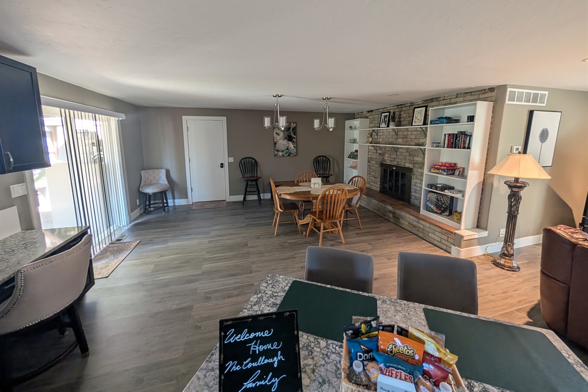 Lots of open space for game night or make lasting memories