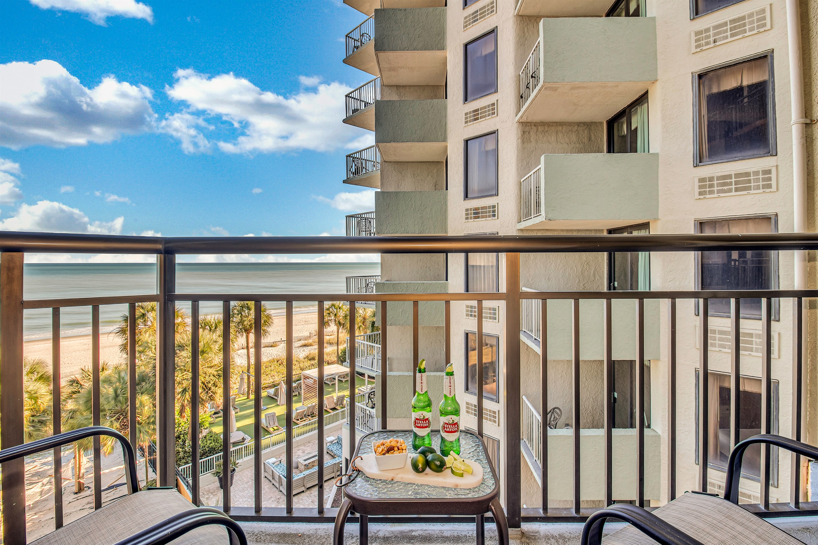 Claim your private sunset spot on the balcony, where each evening paints a unique masterpiece across the sky, offering an unparalleled front-row seat to nature's beauty.