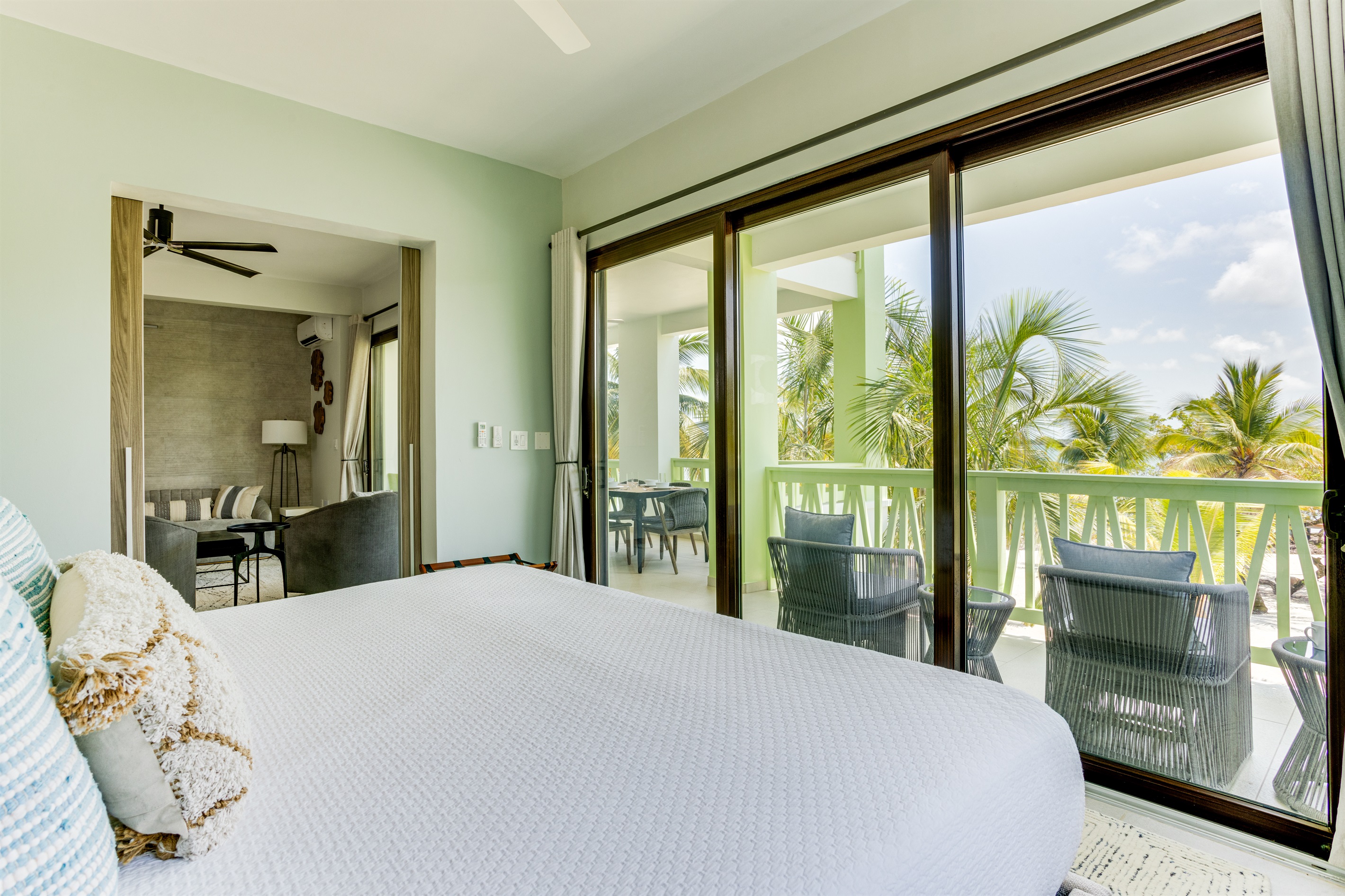 Bedroom 1: Seating and View