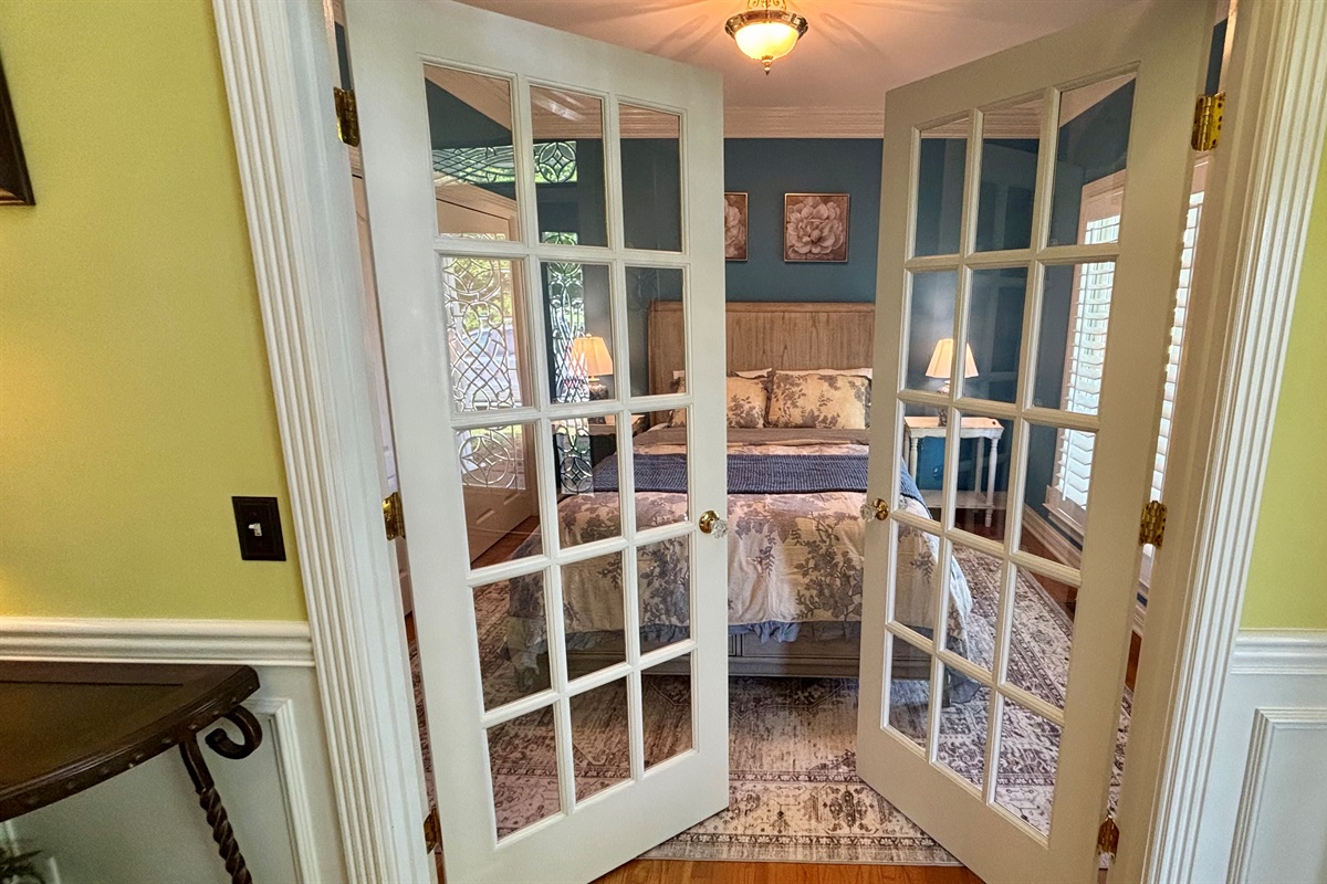 There are even curtains on the doors for privacy!