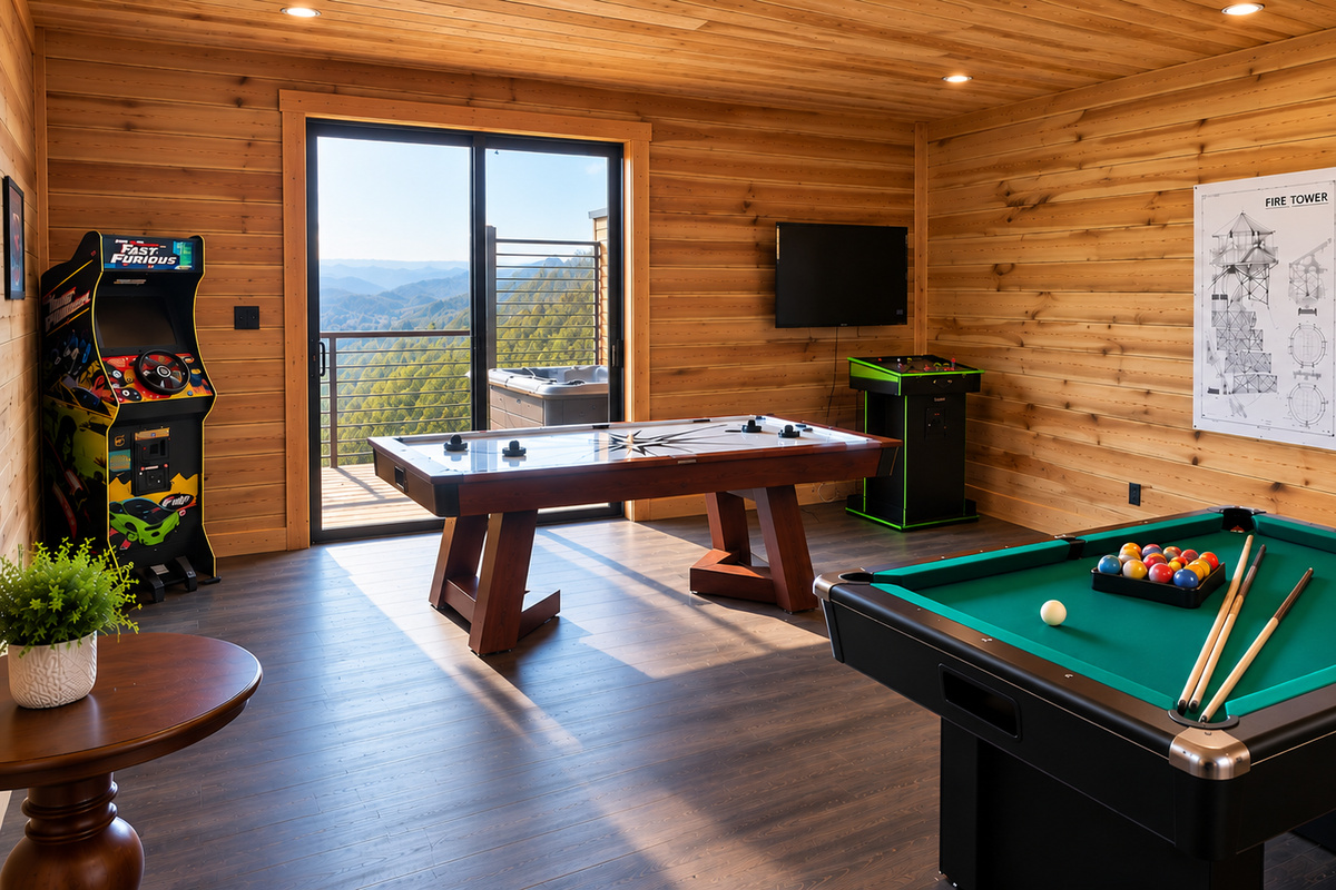 Arcades, Air Hockey, and Bumper Pool Table