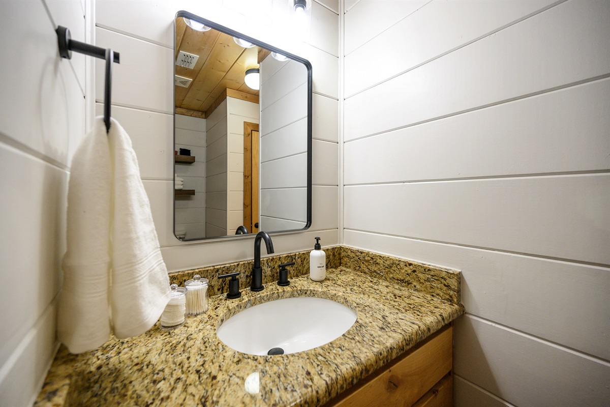 Start your day with a touch of elegance at our sleek bathroom sink