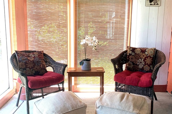 Sunroom entrance to guest suite. 
