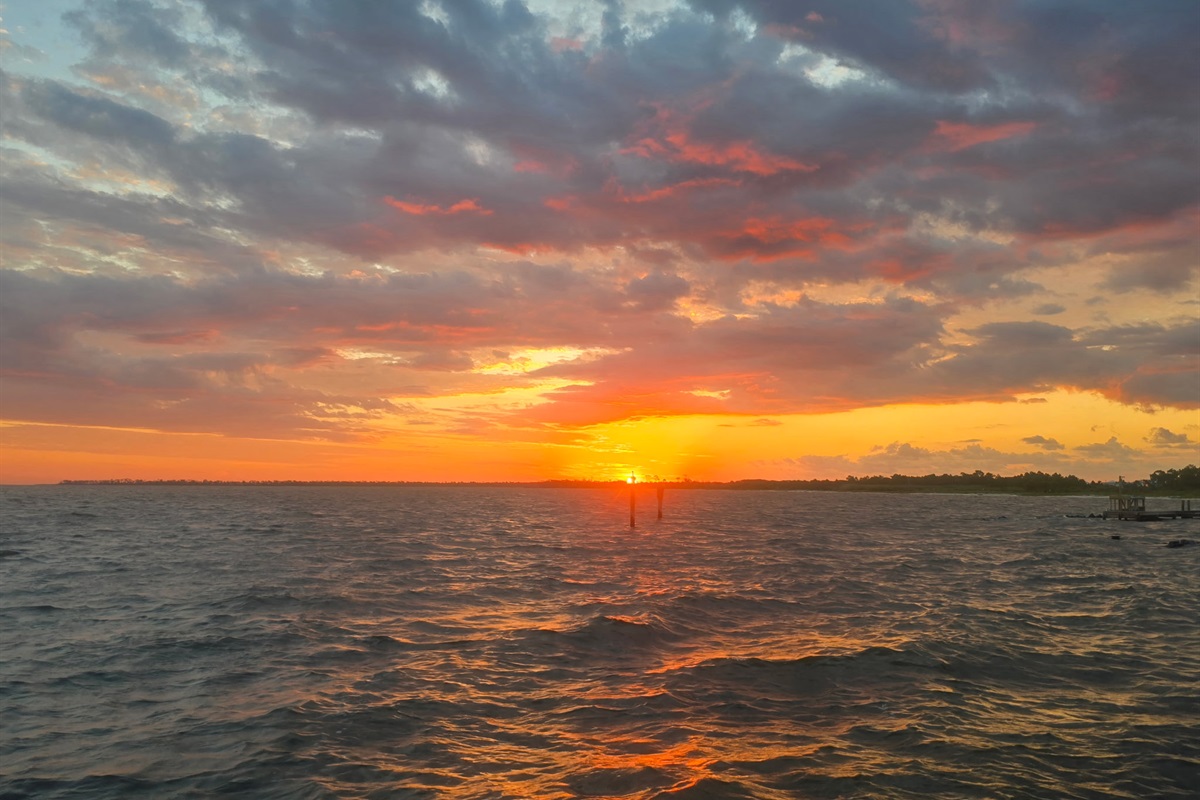 Sunrise from pier