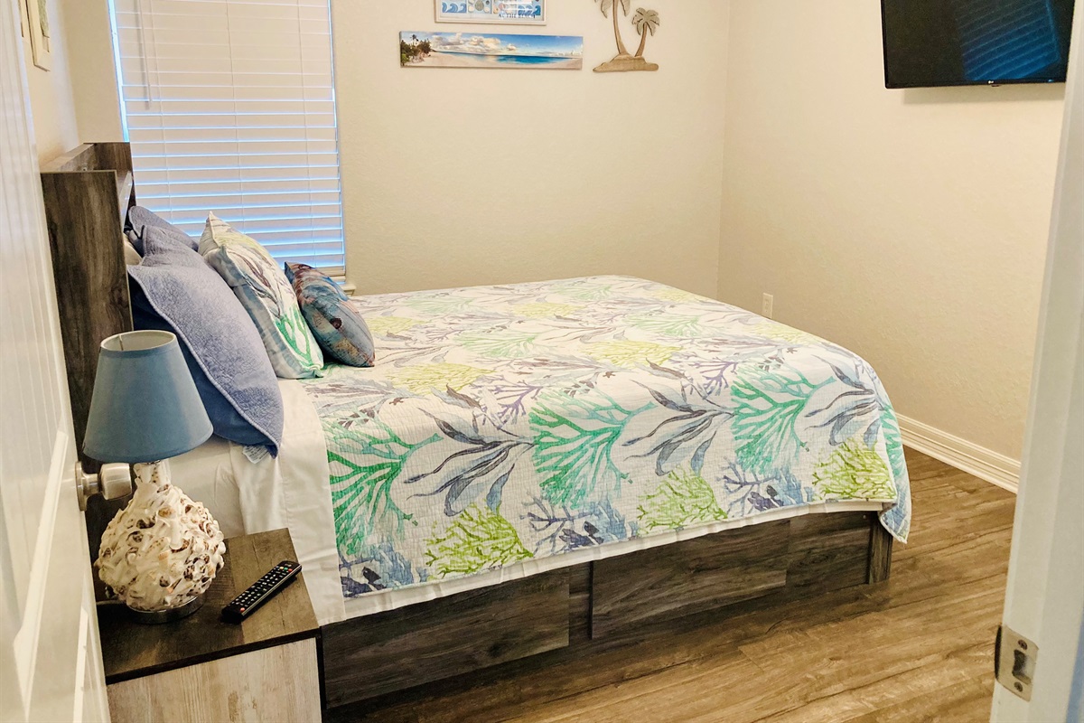 Bedroom 1 queen bed main level